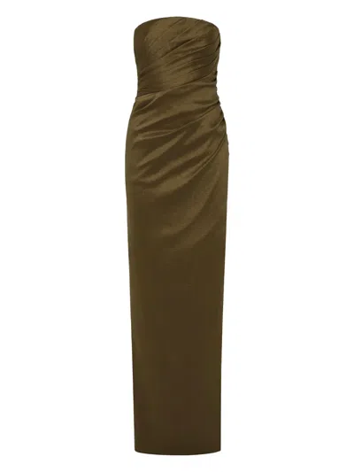Rachel Gilbert Mira Gown In Green