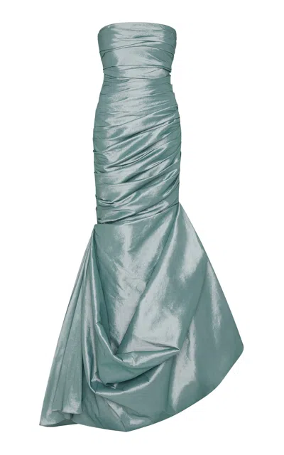Rachel Gilbert Mishka Gown In Turquoise