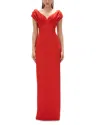 Rachel Gilbert Myra Gown In Red