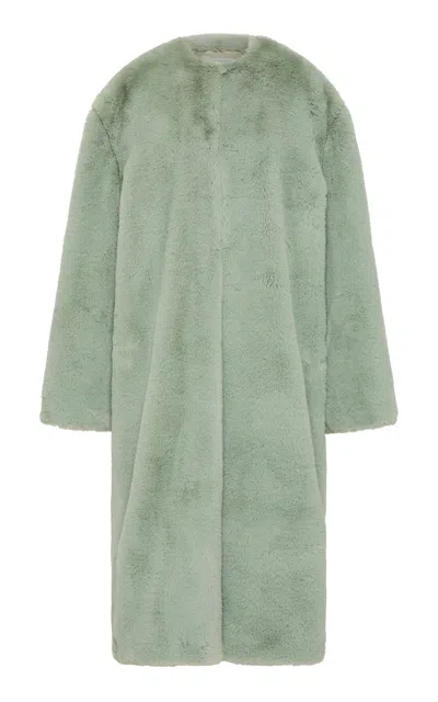 Rachel Gilbert Noah Faux Fur Coat In Green