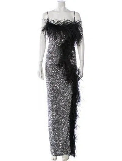 Pre-owned Rachel Gilbert Nylon Long Dress In Black