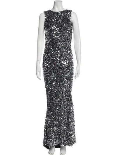 Pre-owned Rachel Gilbert Nylon Long Dress In Blue