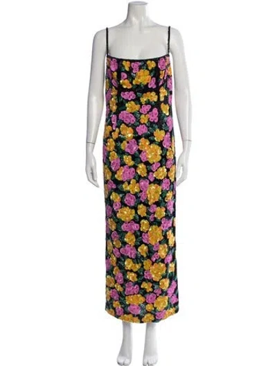 Pre-owned Rachel Gilbert Nylon Long Dress In Multicolor