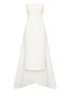 Rachel Gilbert Odette Strapless Midi Dress In White