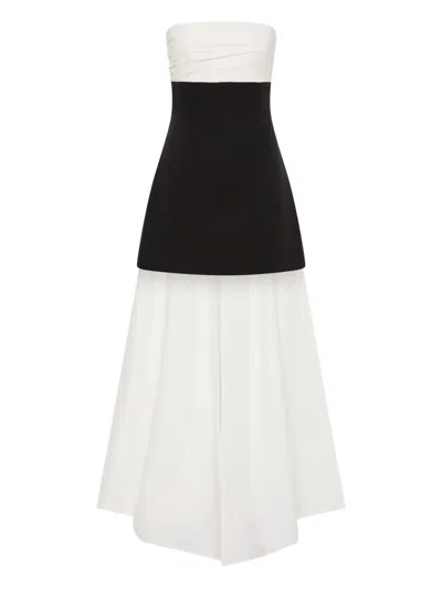 Rachel Gilbert Odette Strapless Mini Dress In White