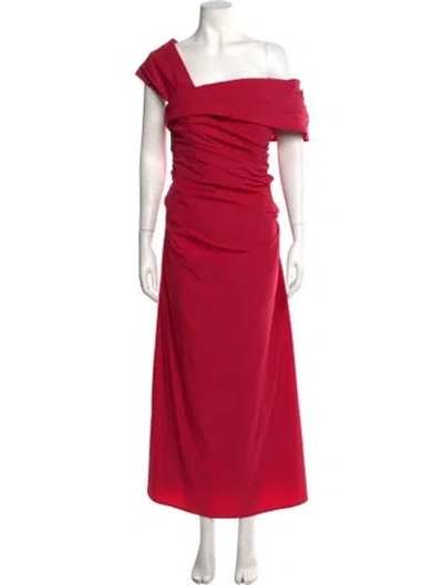 Pre-owned Rachel Gilbert Off-the-shoulder Long Dress W/ Tags In Pink