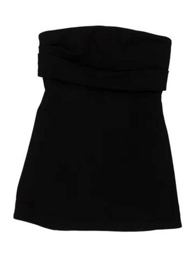 Pre-owned Rachel Gilbert Off-the-shoulder Sleeveless Top In Black