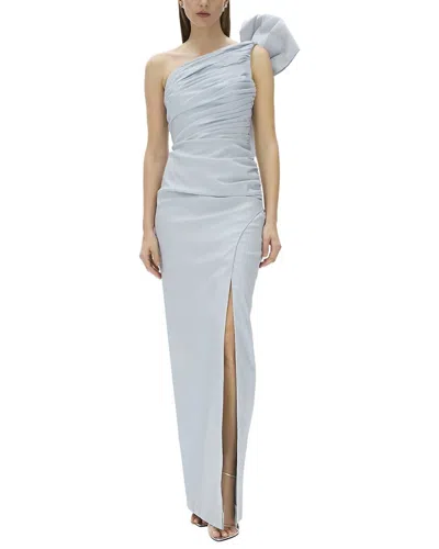 Rachel Gilbert Olive Fitted Gown In Blue