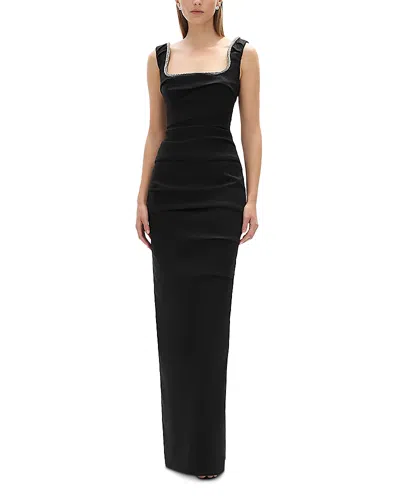 Rachel Gilbert Onyx Gown In Black