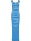 Rachel Gilbert Onyx Gown In Blau
