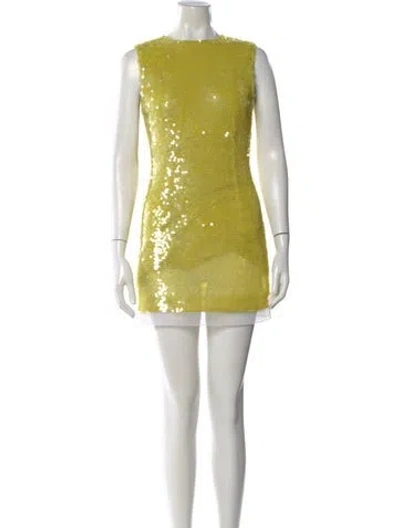 Pre-owned Rachel Gilbert Patterned Mini Dress In Multi
