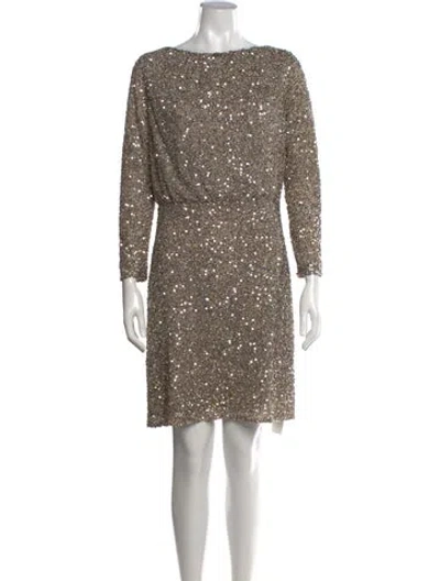 Pre-owned Rachel Gilbert Patterned Mini Dress In Multi
