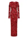 Rachel Gilbert Pierre Gown Dress In Red