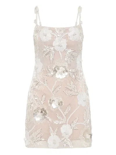 Rachel Gilbert Pierre Mini Dress In Neutral