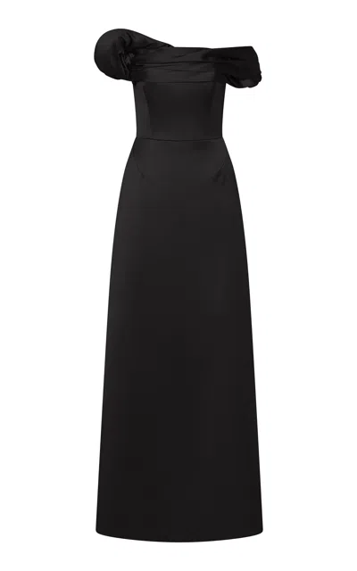 Rachel Gilbert Poline Gown In Black