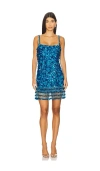 Rachel Gilbert Posie Mini Dress In Blue
