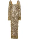 Rachel Gilbert Posie Abendkleid In Gold