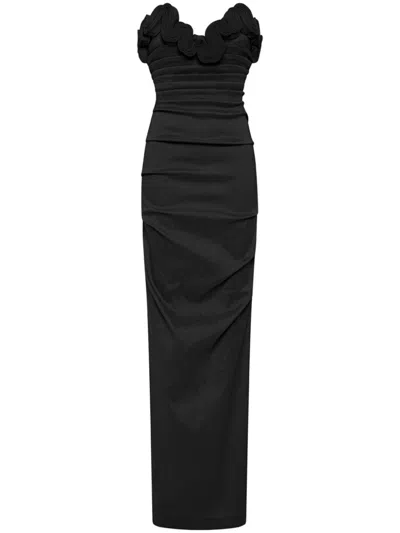 Rachel Gilbert Ren Gown Dress In Black