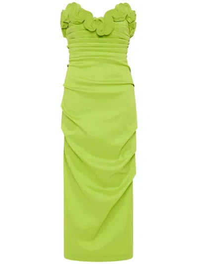 Rachel Gilbert Ren Midi Dress In Green