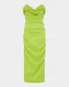 Rachel Gilbert Ren Midi Dress In Lime