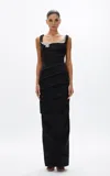 Rachel Gilbert Rhodes Gown In Black
