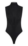 Rachel Gilbert Rico Draped Bodysuit In Black