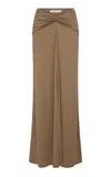 Rachel Gilbert Rico Draped Skirt In Brown