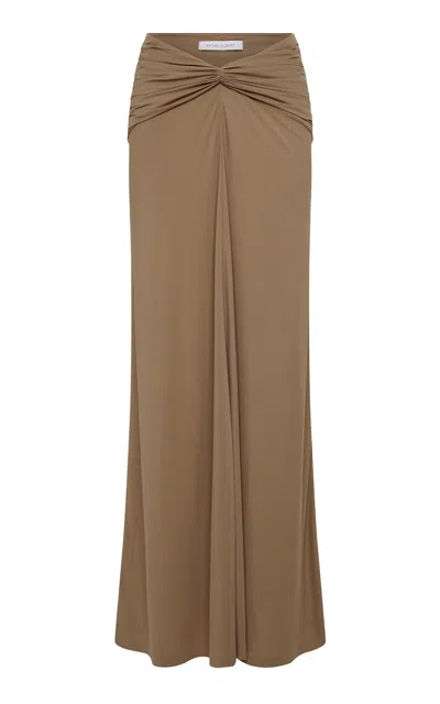 Rachel Gilbert Rico Draped Skirt In Brown