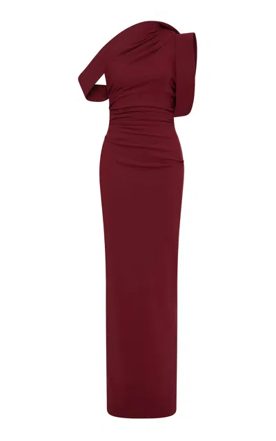 Rachel Gilbert Rowana One-shoulder Gown In Multi