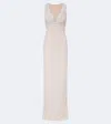 Rachel Gilbert Ruby Embellished Gown In White