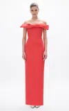 Rachel Gilbert Rydell Off-the-shoulder Midi Dress In Multi