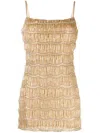 Rachel Gilbert Sadie Sequin-embellished Minidress In Gold