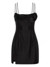 Rachel Gilbert Sawyer Rose-embellished Mini Dress In Black