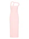 Rachel Gilbert Sculpted Midi Dress In Pink