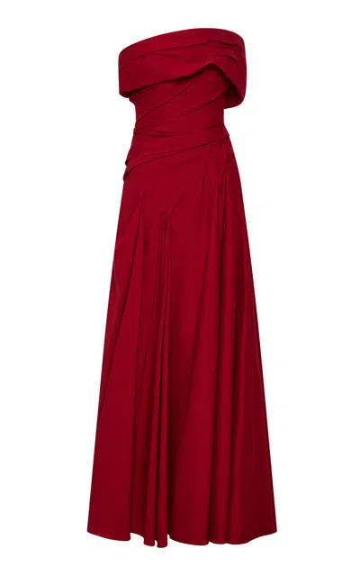 Rachel Gilbert Seline Gown In Burgundy