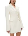 Rachel Gilbert Sergio Blazer Mini Dress In White
