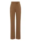 Rachel Gilbert Sergio Pressed-crease Trousers In Brown
