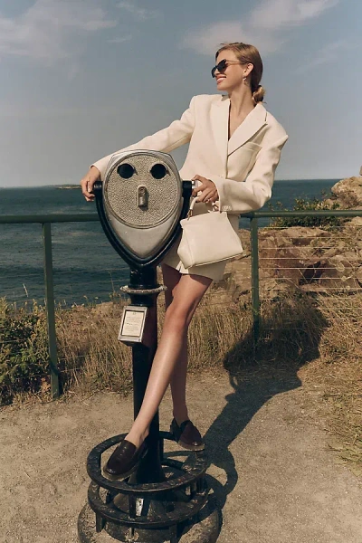 Rachel Gilbert Sergio Tailored Mini Dress In White