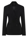 Rachel Gilbert Sergio Wide-lapel Blazer In Black