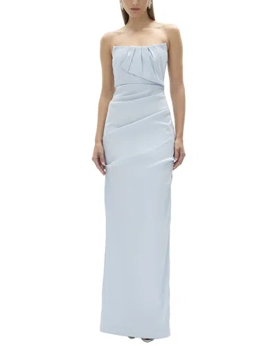 Rachel Gilbert Sienna Fitted Gown In Blue