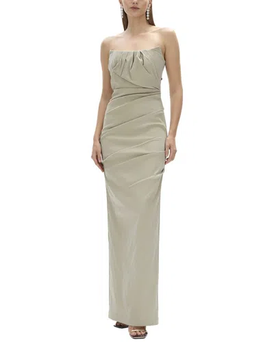 Rachel Gilbert Sienna Fitted Gown In White