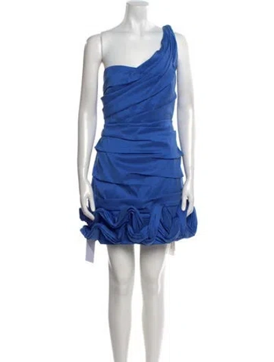 Pre-owned Rachel Gilbert Silk Mini Dress In Multi