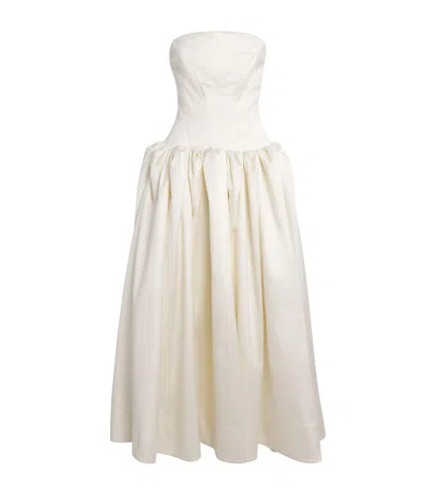 Rachel Gilbert Silk-wool Kenny Gown In White