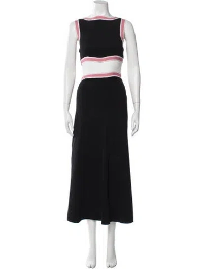 Pre-owned Rachel Gilbert Skirt Set In Black