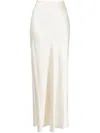 Rachel Gilbert Skye Silk Long Skirt In White