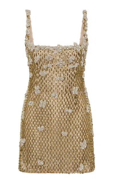 Rachel Gilbert Solana Embellished Tulle Mini Dress