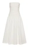 Rachel Gilbert Sophia Drop-waist Midi Dress In Ivory