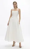 Rachel Gilbert Sophia Drop-waist Midi Dress In Ivory