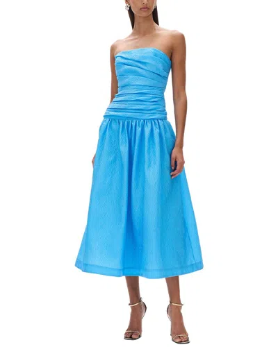 Rachel Gilbert Sophia Flared Dress In Blue
