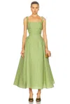 Rachel Gilbert Sophia Strap Dress In Greenery